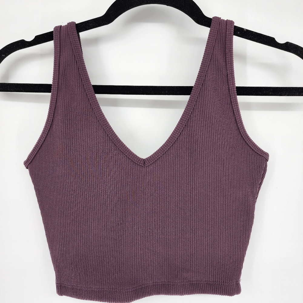 Women's Purple Knit Tank Top
